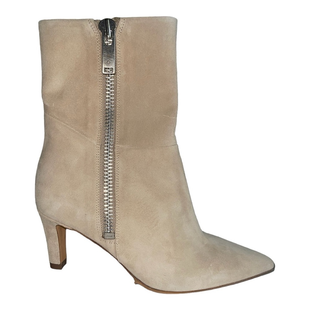 NIB IRO Short Suede Boots in Sand with Zipper